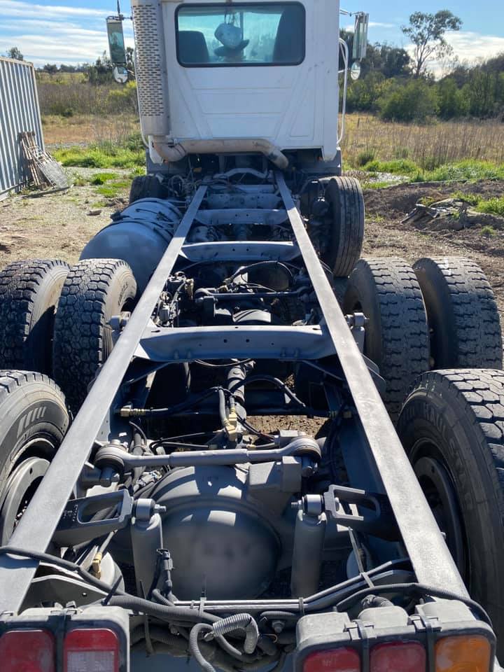 Truck chassis back to raw metal